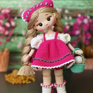 Crochet Doll for Sale, Amigurumi Doll Finished, Crochet Pirncess, Stuffed Doll