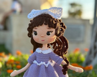 Amigurumi Princess Doll, Crochet Doll for Sale, Handmade Stuffed Doll