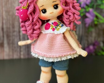 ハンドメイド 編みぐるみ 人形 ピンク il_340x270.6333587193_2quo.jpg