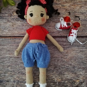 Crochet Doll Personalized, Amigurumi Princess Doll, Dolls For Sale, Stuffed Doll, Handmade Doll, Amigurumi Doll Finished image 8