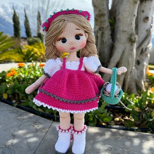 Crochet Doll for Sale, Amigurumi Doll Finished, Crochet Pirncess, Stuffed Doll