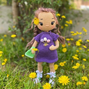 Personalized  Crochet Doll, Amigurumi Doll, Handmade Dolls, Amigurumi Doll For Sale