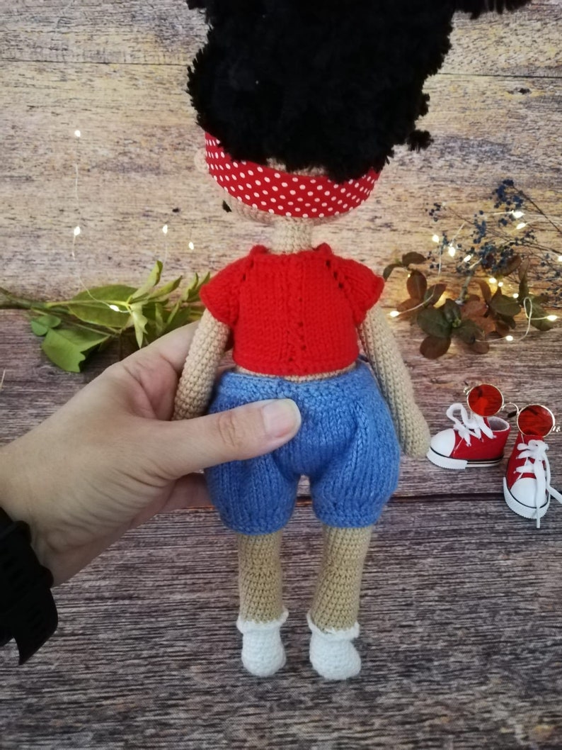 Crochet Doll Personalized, Amigurumi Princess Doll, Dolls For Sale, Stuffed Doll, Handmade Doll, Amigurumi Doll Finished image 6