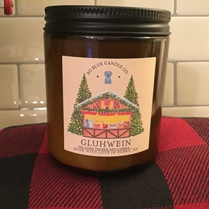 Gluhwein spiced wine scented soy candle