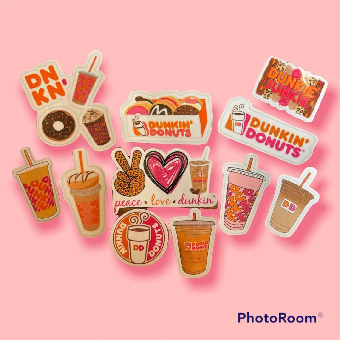 Dunkin’ Donut Vinyl Decal Stickers - Etsy