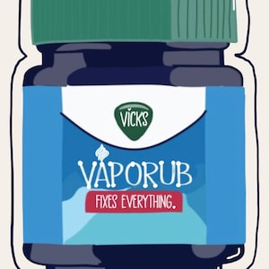 Pegatina de vinilo Vapor Rub