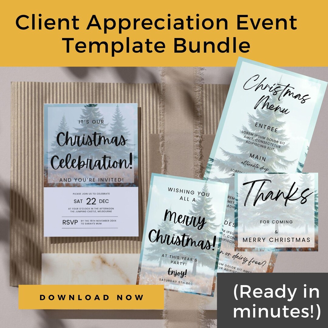 Client Appreciation Event Template Bundle - Life Coaching Client Bundle ...