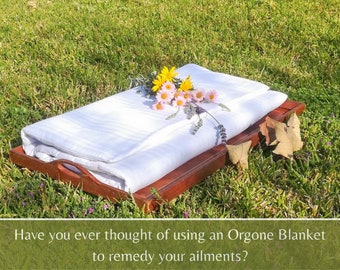 Orgone Blanket 3 Layers - Dimensions 80 cm x 50 cm - Colour White - Wellness