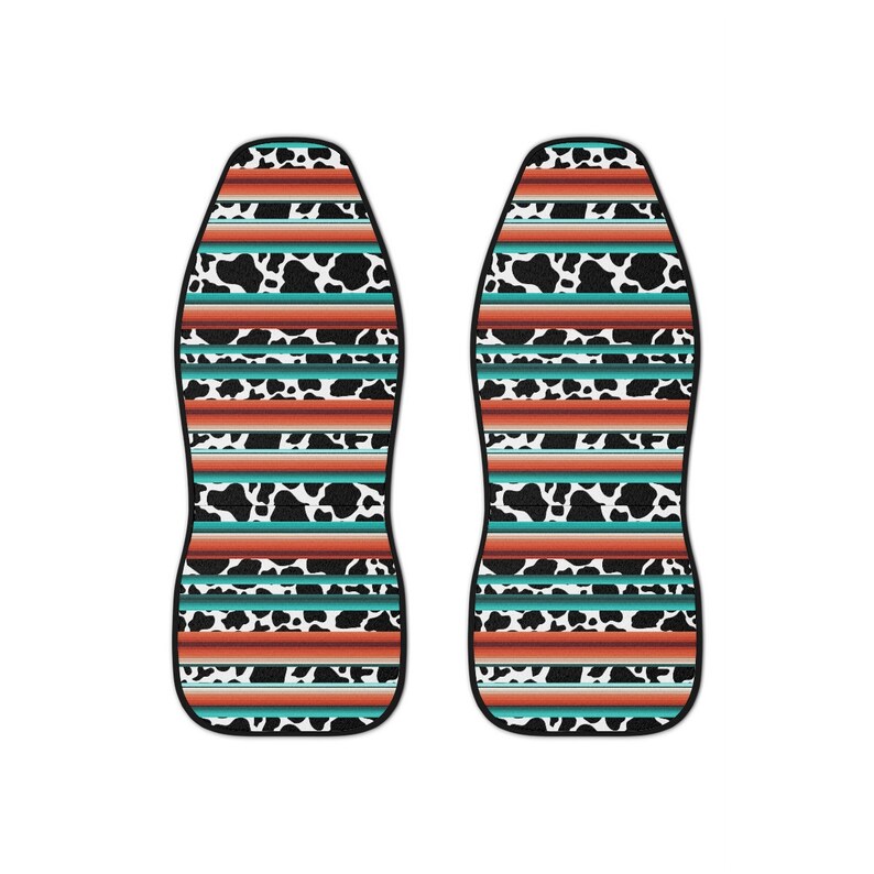Cow Print Car Seat Covers/ Western Car Accessories/ Western Car Seats