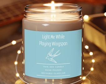 Wingspan Inspired 9oz Candle - Board Games - Board Gamer - Candle - Gift - Present - Decor - Gifts for Him - Gifts for Her - Birthday
