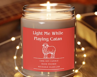 Catan Inspired 9oz Candle - Settlers of Catan Inspired - Board Game - Present - Gift - Candle - Christmas - Birthday