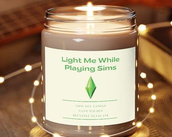 Sims Candle - Inspired by Sims - Sims Gift - Sims Present - Sims Player