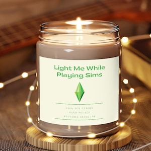 Sims Candle - Inspired by Sims - Sims Gift - Sims Present - Sims Player