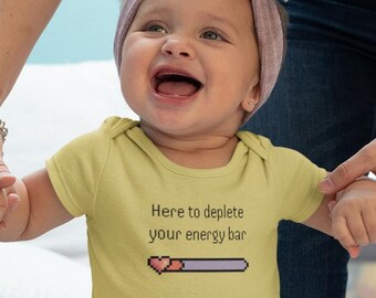 Funny Video Game Bodysuit - Baby - Infant - Gift - Present - Baby Shower - Birthday -  Baby Clothes - Christmas - Hanukah - Gamer - Games