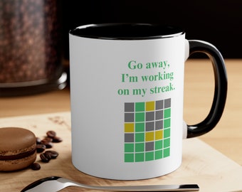 Wordle 11oz Mug - Wordle Game - Word Puzzle - Crossword - Gifts for Her - Gifts for Him - Christmas - Birthday - Funny - Decor - Present