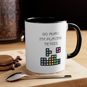Tetris 11oz Mug - Tetris Cup - Tetris Gift - Tetris Present - Tetris Player - Tetris Birthday - Tetris Game - Tetris Christmas