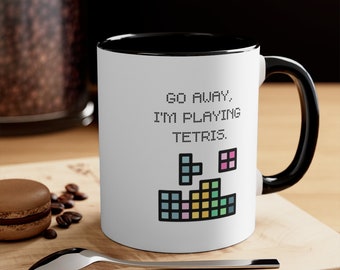 Tetris 11oz Mug - Tetris Cup - Tetris Gift - Tetris Present - Tetris Player - Tetris Birthday - Tetris Game - Tetris Christmas