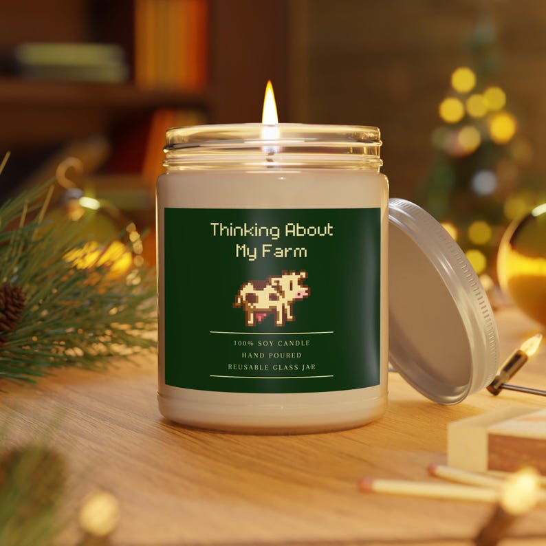 Stardew Valley 9oz Candle - Games - Gamer - Video Game - Cozy Game - Farming SIM - Decor - Present - Gift - Birthday - Christmas - Hanukah image 7
