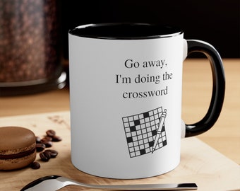 Crossword 11oz Mug - Crossword Gift - Crossword Present - NYT Crossword - Crossword Fan