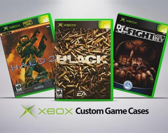 Custom Case - Xbox - No Disc - No Manual - Microsoft Xbox - Replacement Game Case