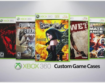 Custom Case - Xbox 360 - No Disc - No Manual - Custom Game Case - Microsoft Xbox 360 - Replacement Game Case