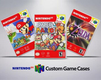 Custom Game Case - Nintendo 64 - N64 Game Case - No Game - No Manual - Custom Game Case - UGC - Universal Game Case