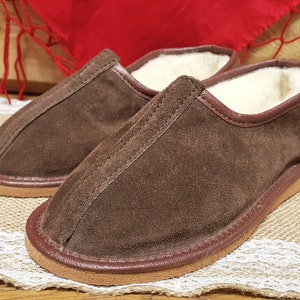 Bambos daim Pantoufles Maison Laine Moutons Bas Pantoufles Unisexe Tailles 36-46