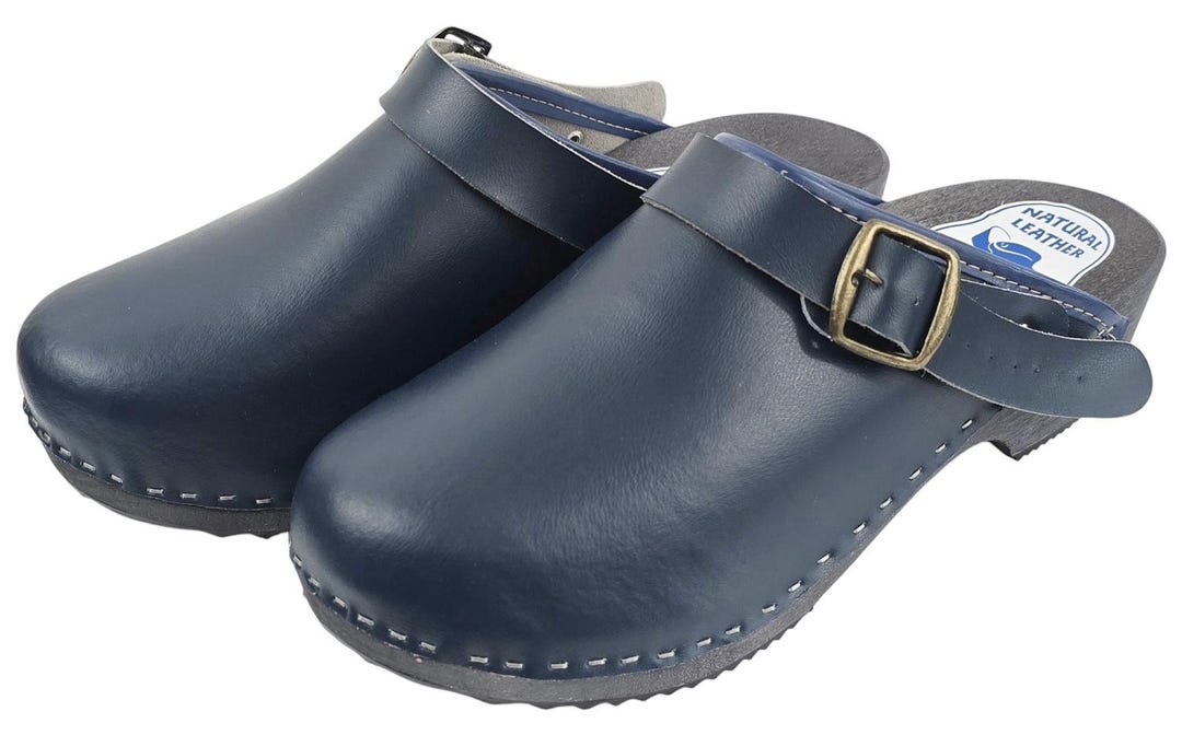 Autopedic Clogs Men's Navy Blue Medical Clogs Orthopedic Clogs With Buckle - Etsy