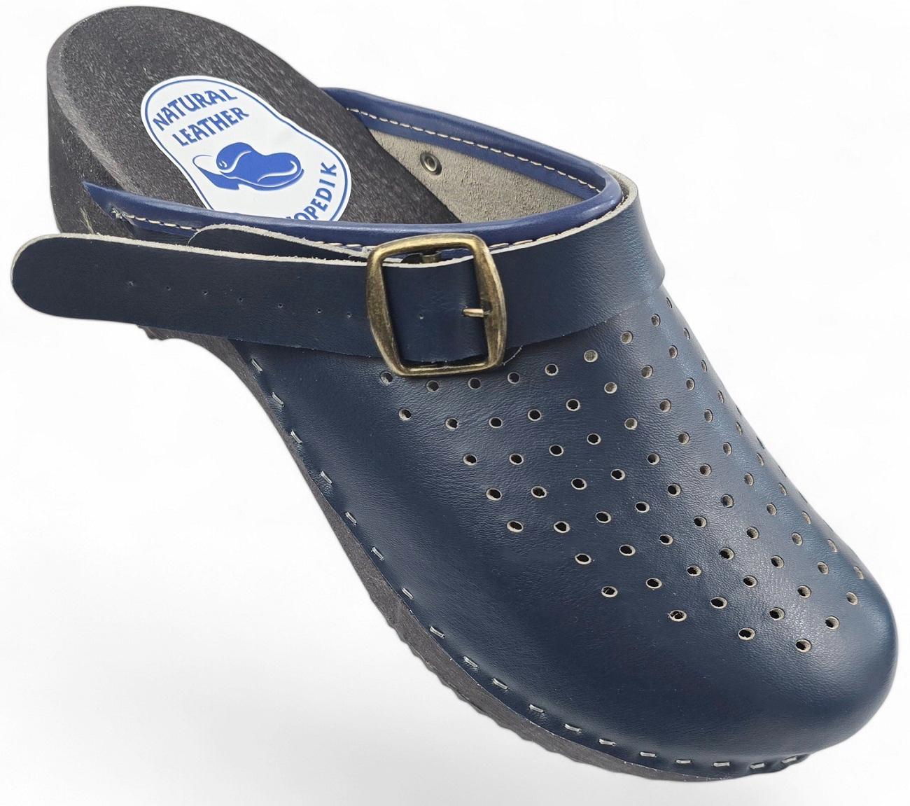 Autopedic Clogs Men's Navy Blue Medical Clogs Orthopedic Clogs With Buckle and Holes - Etsy