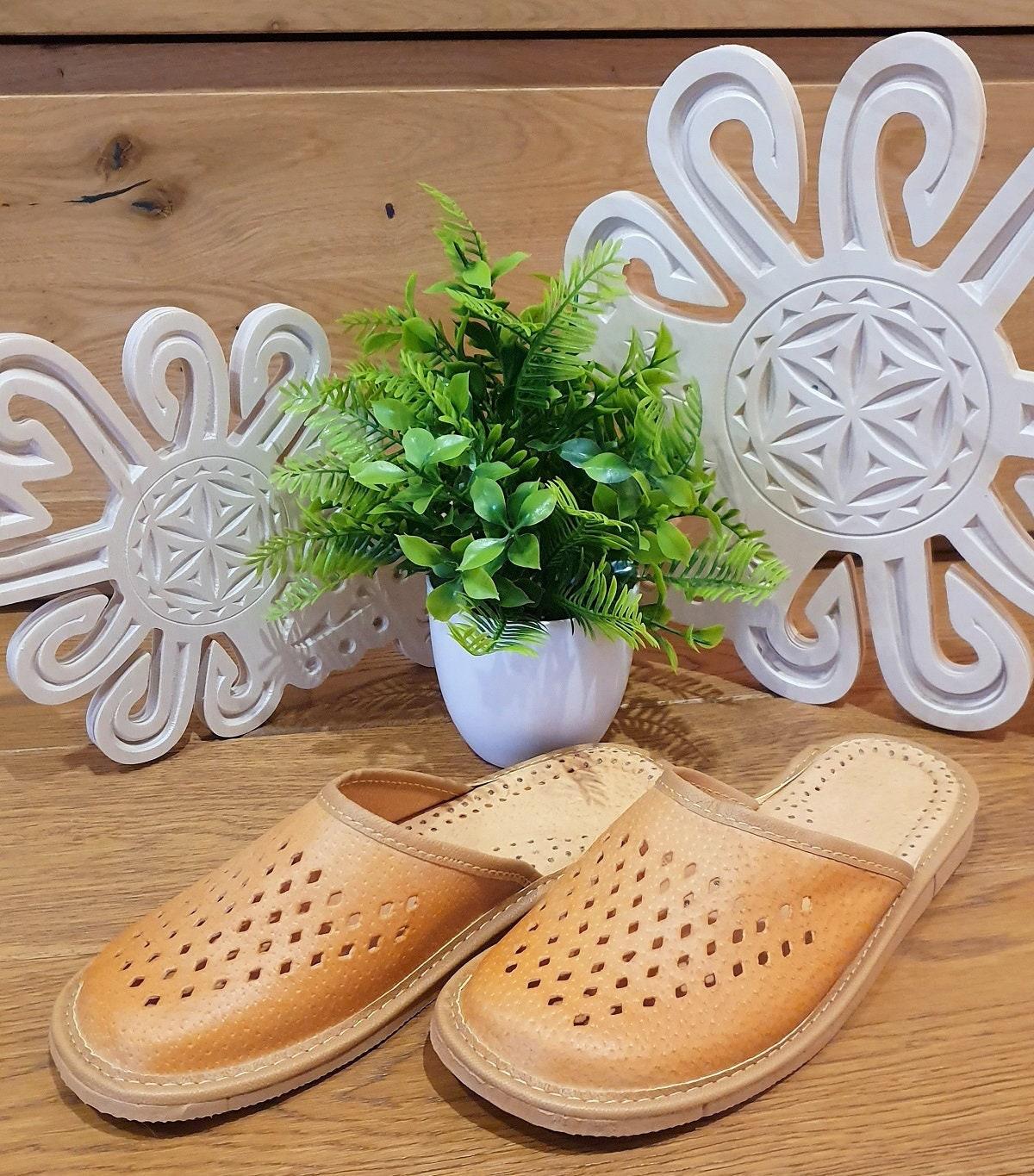 Polish slippers leather sale