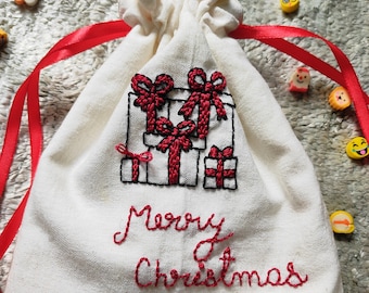 Christmas sack | Drawstring bag | Christmas bag | Christmas gift | Christmas package | Xmas pouch | santa sack
