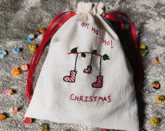Christmas sack | Drawstring bag | Christmas bag | Christmas gift | Christmas package | christmas stocking | santa sack