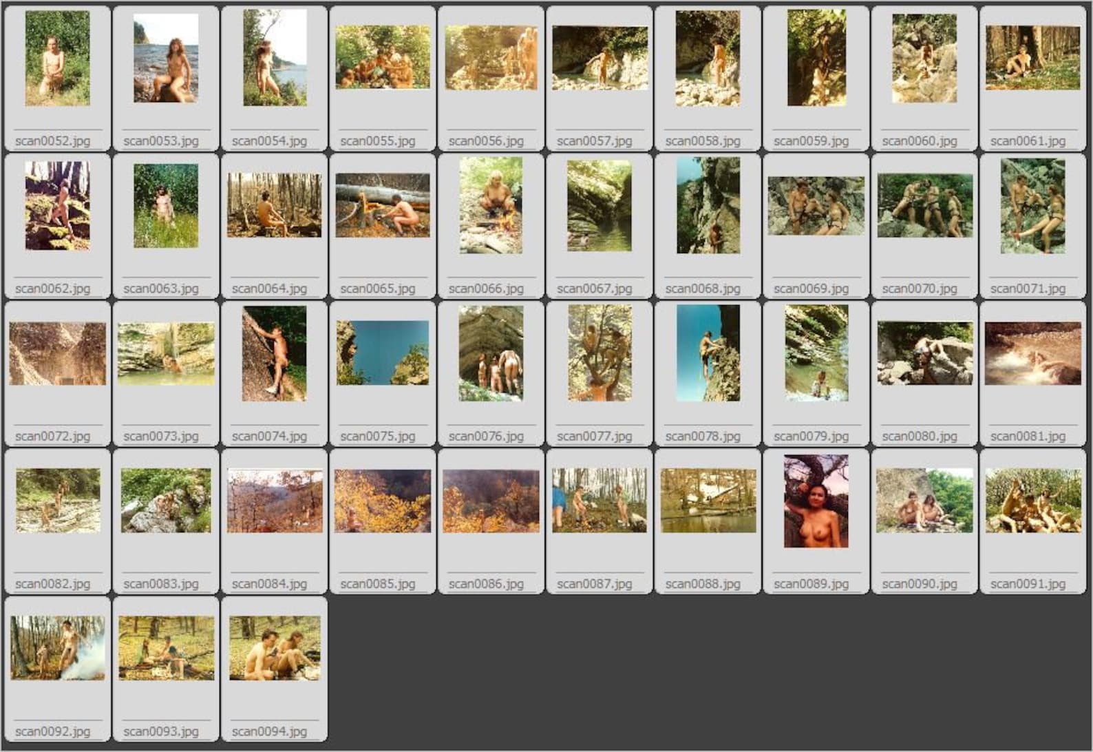 Russian naturists hike in the mountains. 43 photos taken on | Etsy Italia