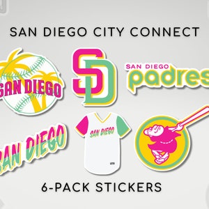 San Diego City Connect Stickers 6 Pack