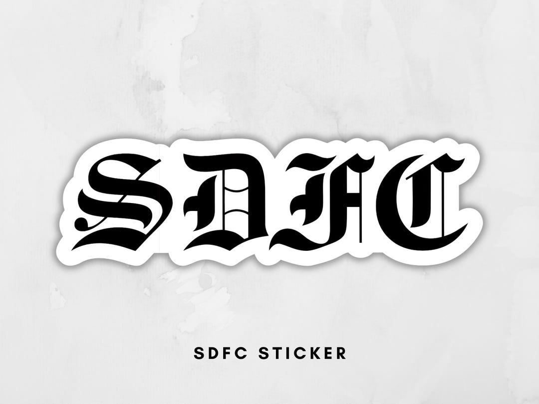 Sdffvc SDFC Soccer San Diego Sticker - Etsy