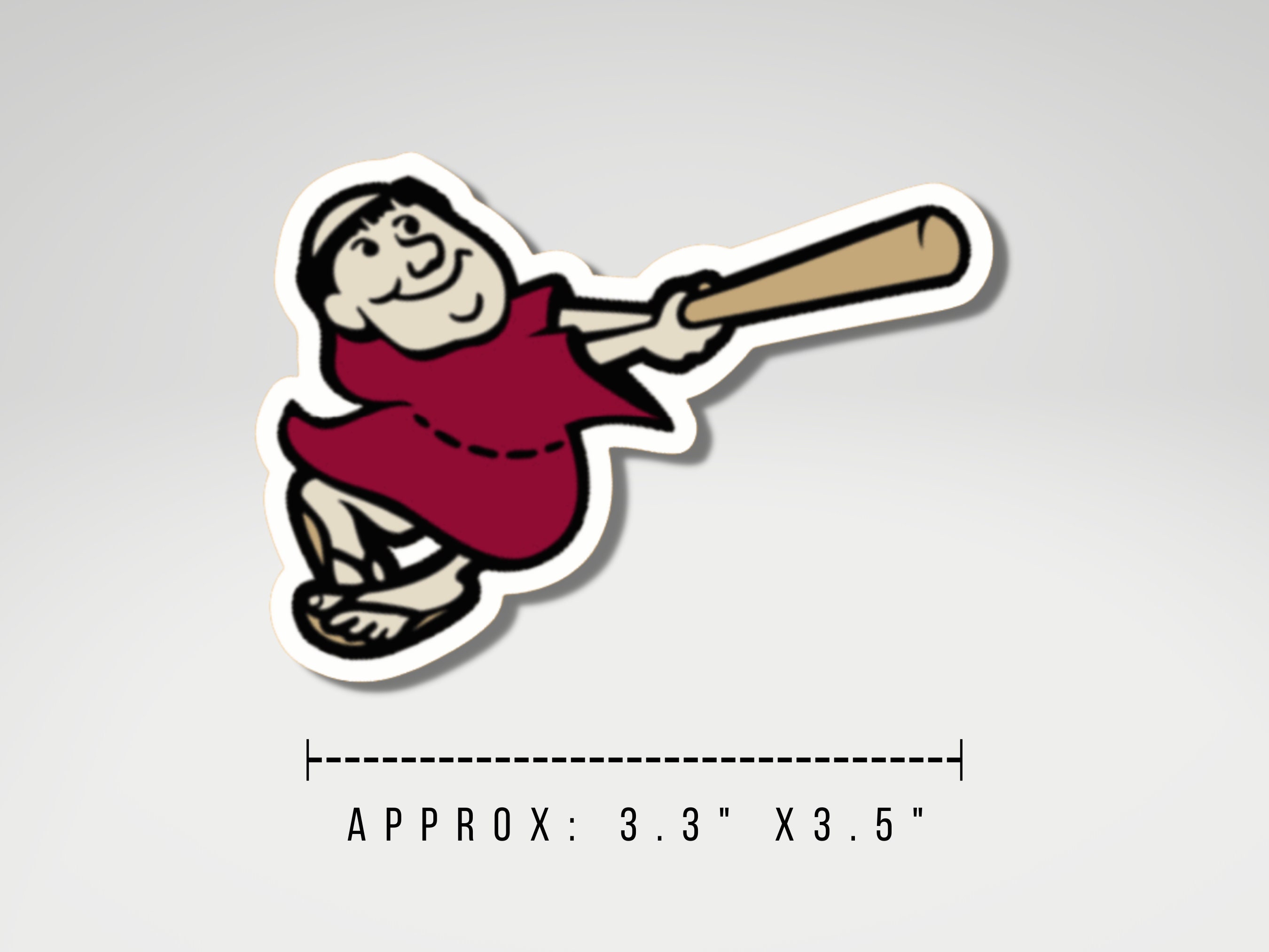 San Diego Vintage Swinging Friar Sticker 