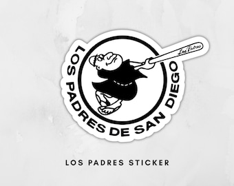 San Diego Los Padres Swinging Friar Sticker