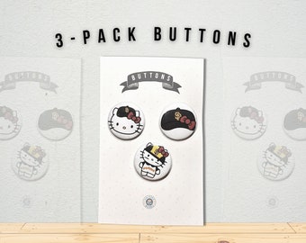 San Diego Padres Buttons Hello Kitty Set