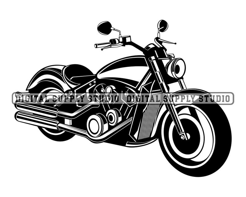 Cruiser Motorcycle 3 Svg Biking Svg Motorbike Svg Etsy