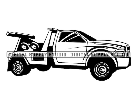 Paper, Party & Kids Paper Tow Truck Files for Cricut Jpeg Tow Truck Svg ...