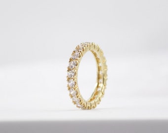 925 Silber Ring - Zirkonia Steine Ring - Größen von 51-66 - NONOSH