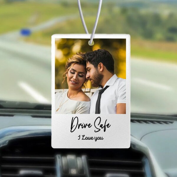 personalized Photo Car Ornament Hanging Car Polaroid Any Image Driving Test Pass Gift Idea First Car Charm Gift Christmas gift