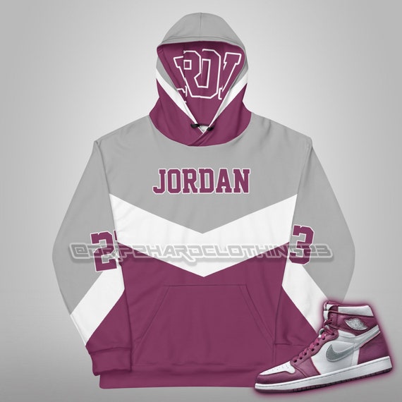 Air Jordan 1 Burdeos Chevron Jumpman Sudadera con capucha | Etsy México