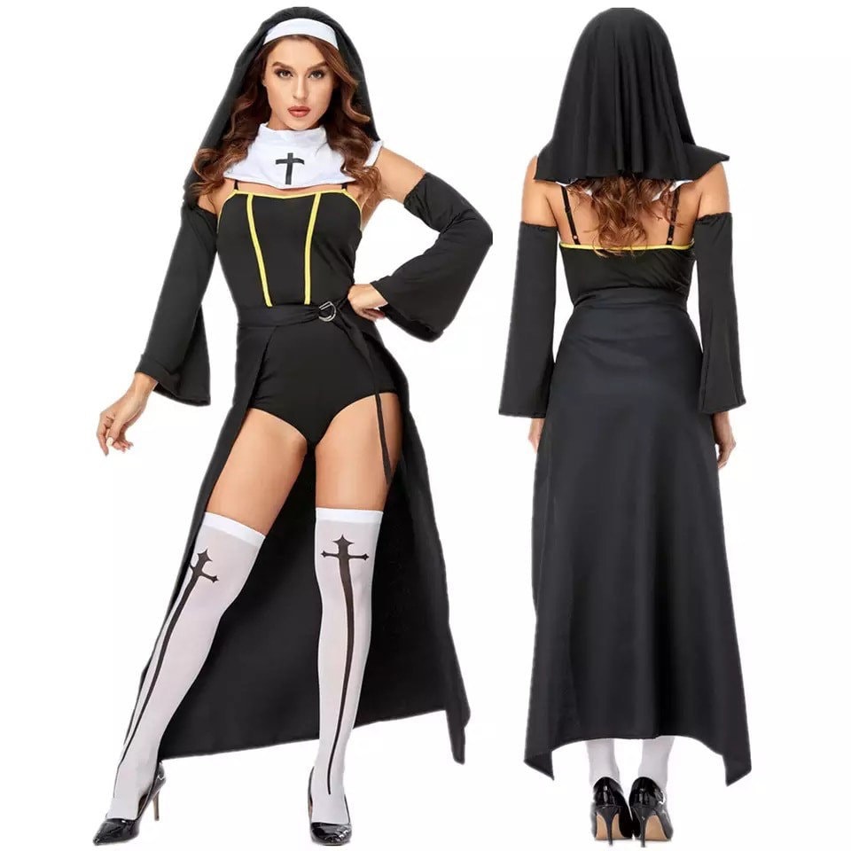 NEW Carnival Halloween Lady Religious Nun Habit Costume Etsy