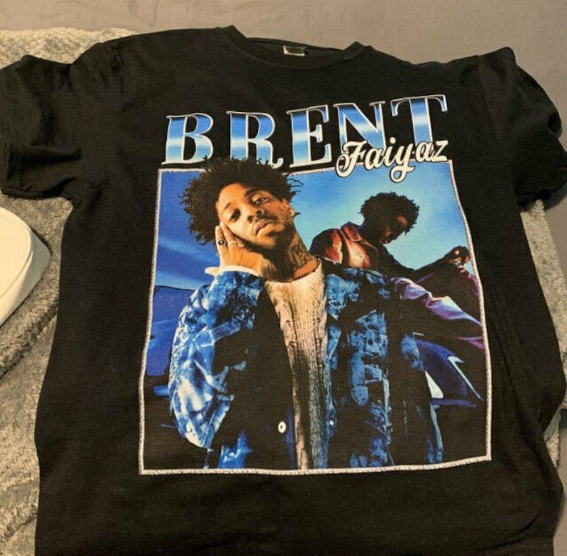 Brent Faiyaz Vintage 90s Rap Shirt, Brent Faiyaz Rock Band T Shirt, Rap hip hop shirt for men 