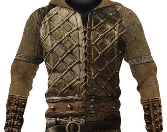 Armor village ancient hoodie hooded unisex custom top gift hoodie