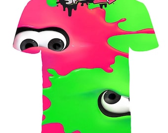 Splatoon shirt tshirt unisex custom shirt top gift shirt
