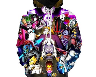 Undertale hoodie hooded unisex custom top gift hoodie