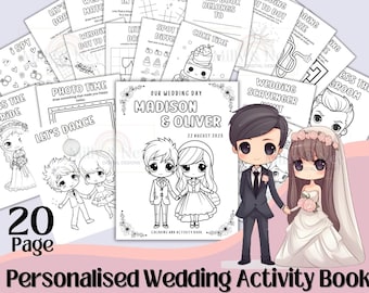 Wedding Activity Book Kids Wedding Activities Wedding Coloring Pages Kids Wedding Favors Wedding Coloring Book Kids  Wedding busy book