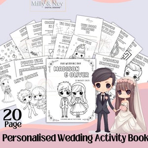 Wedding Activity Book Kids Wedding Activities Wedding Coloring Pages Kids Wedding Favors Wedding Coloring Book Kids  Wedding busy book